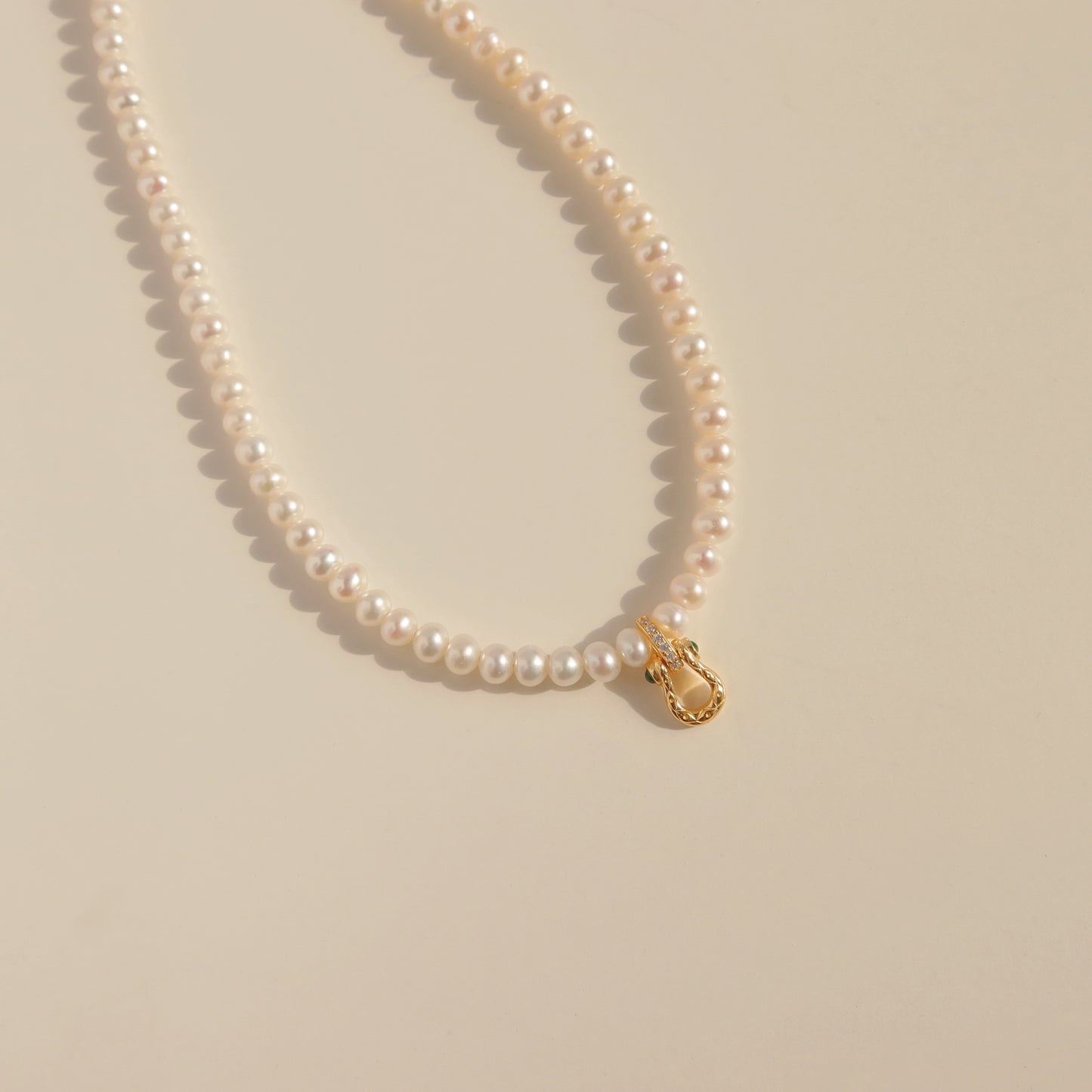 Horseshoe Pearl Necklaces