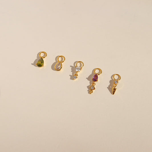 Spike Droplet Earring Charms (Single)