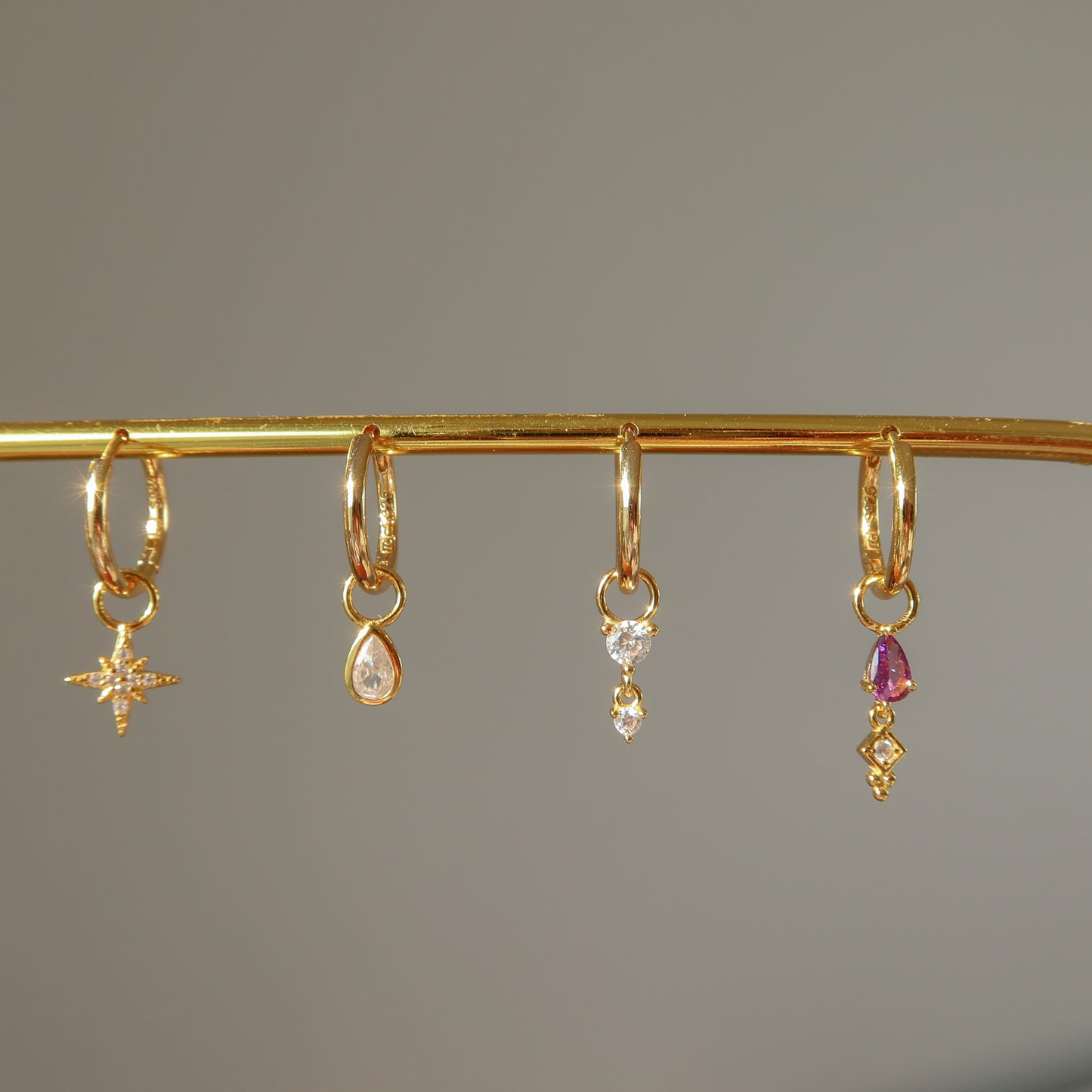 Teardrop Earring Charms (Single)
