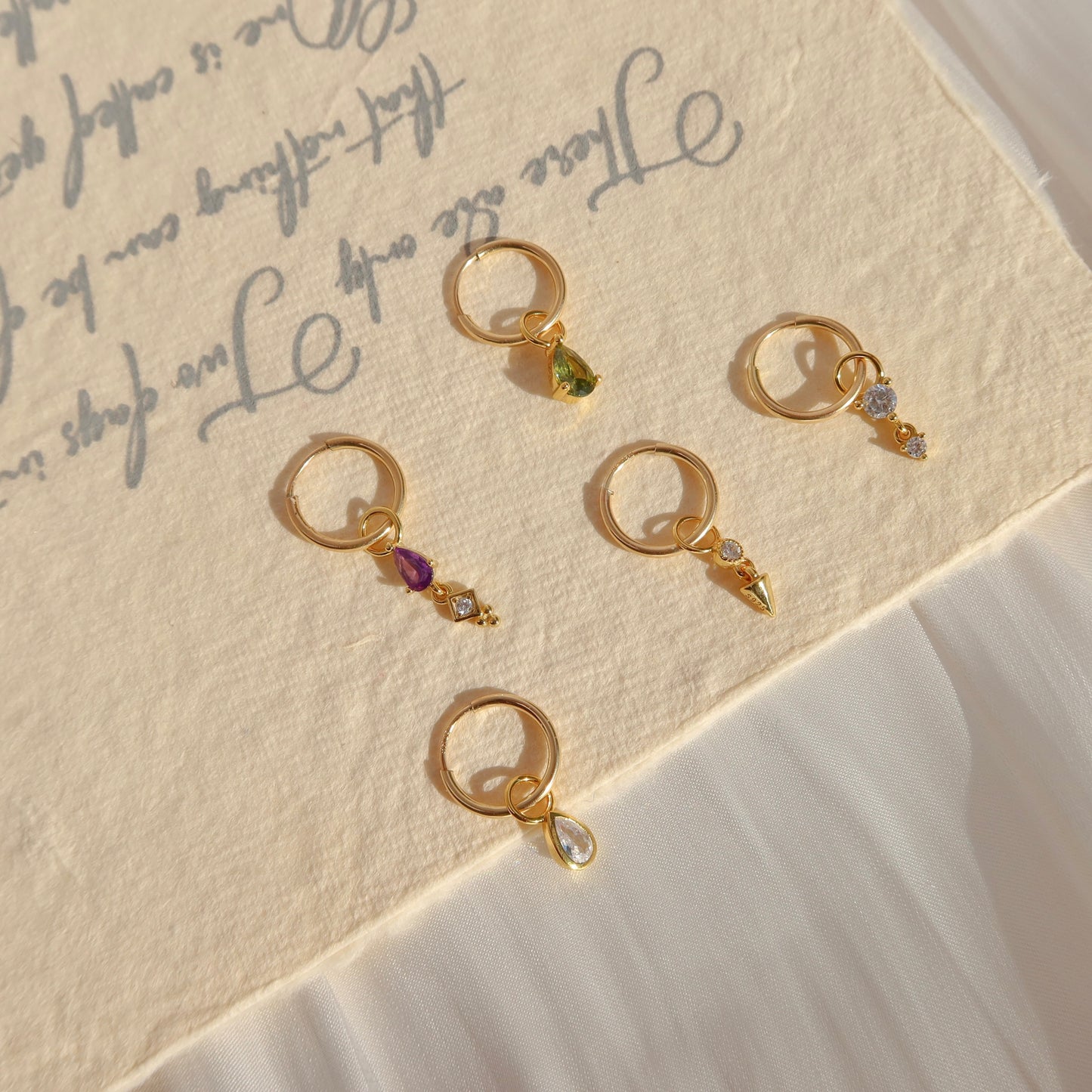 Teardrop Earring Charms (Single)