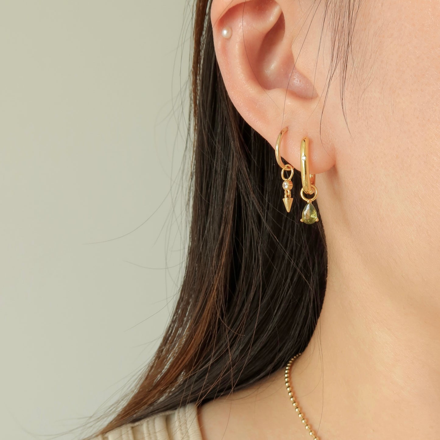 Spike Droplet Earring Charms (Single)