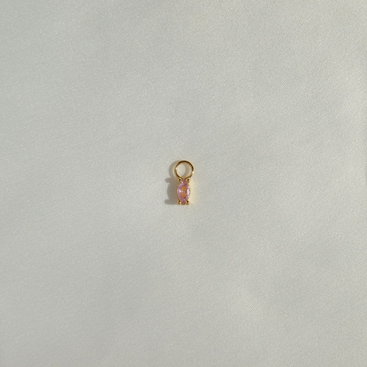 Pink Gem Earring Charms (Single)