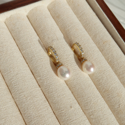 Vera CZ Huggie Hoops