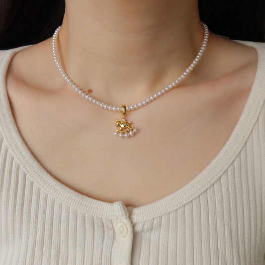 Rocking Horse Pendant Necklaces