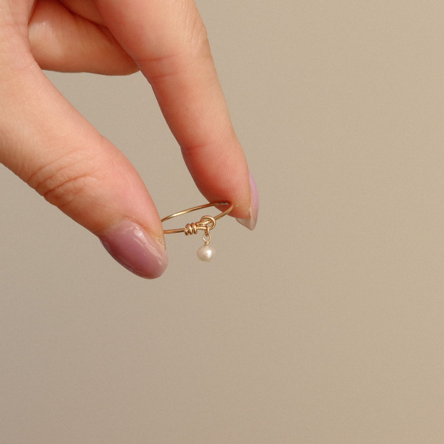 纸杯蛋糕珍珠戒指
