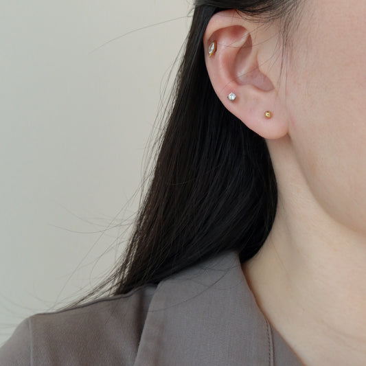 Moissanite Ear Studs
