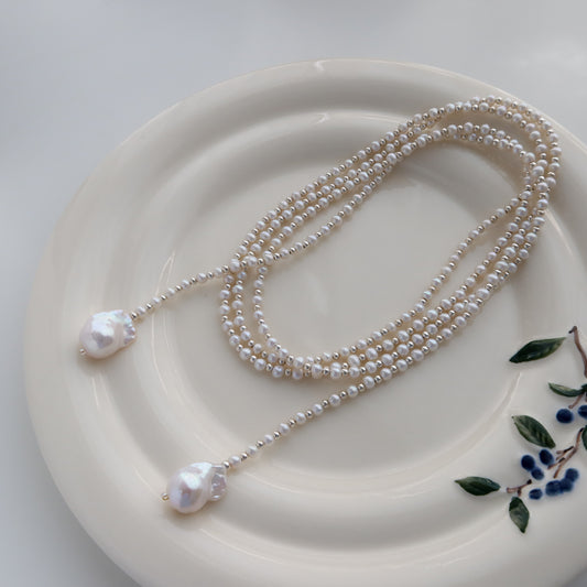 Extra Long Pearl Necklace