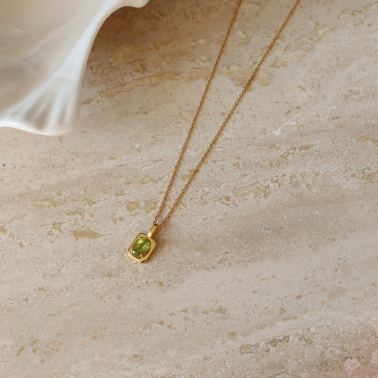 Peridot Pendant Necklace