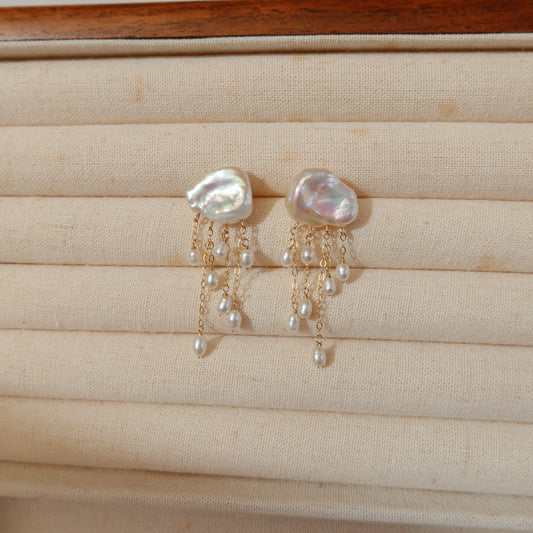 Pearls in the Rain Earrings