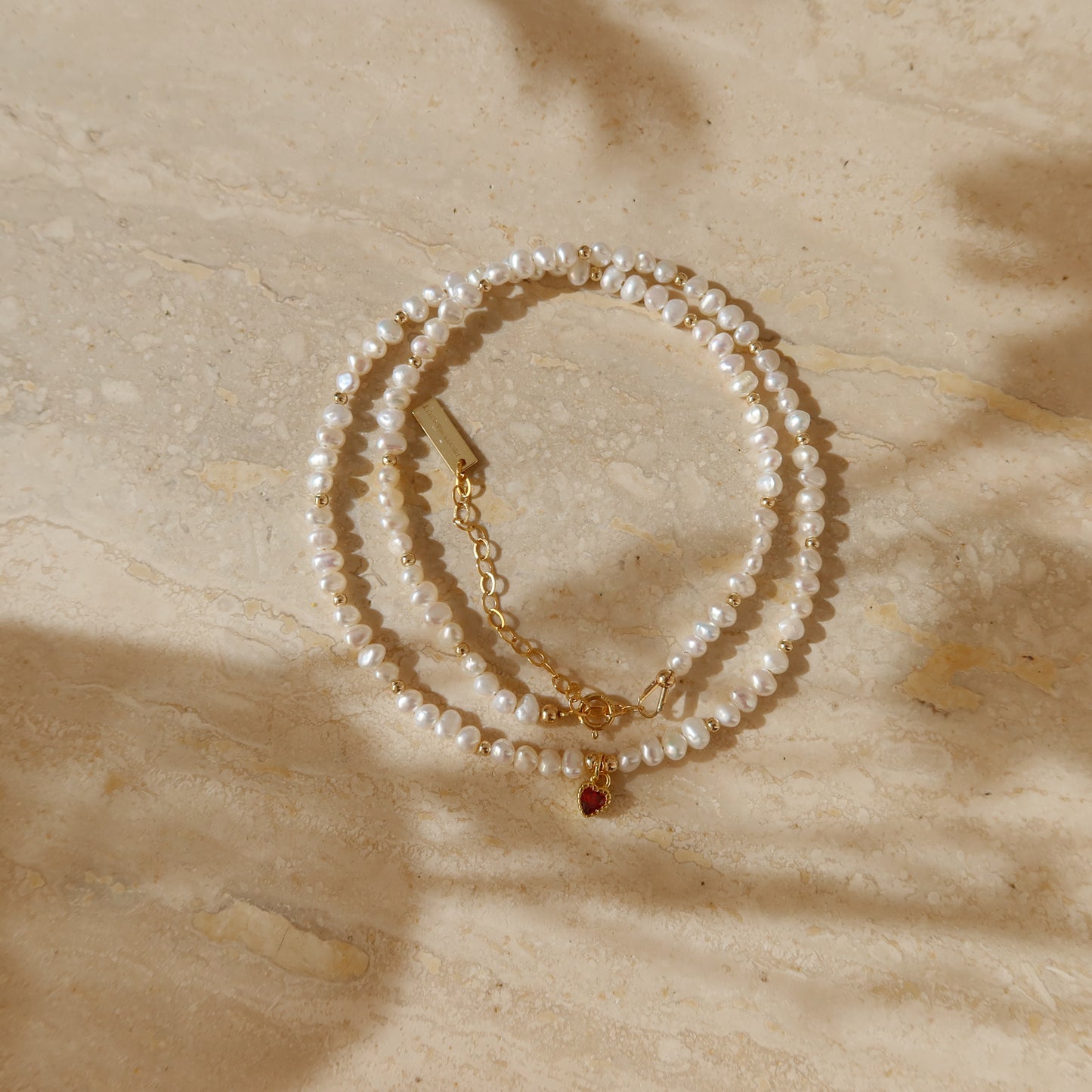 Valentine Ruby Heart Necklaces