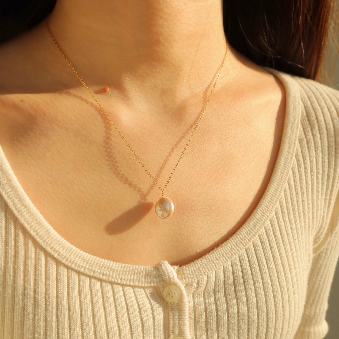 Coin Pearl Necklaces