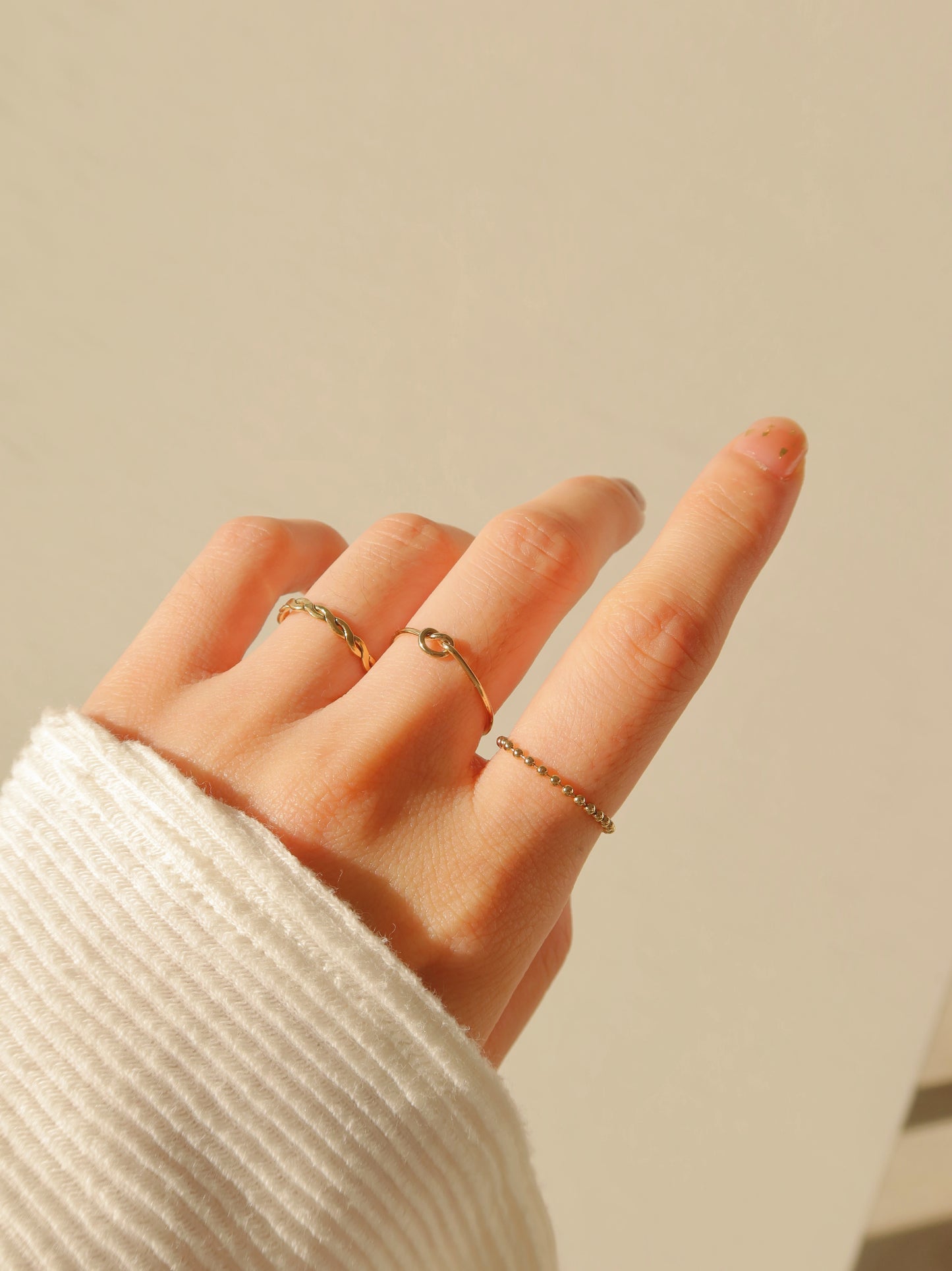 Beaded Chain Rings