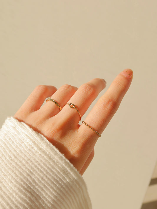 Beaded Chain Rings