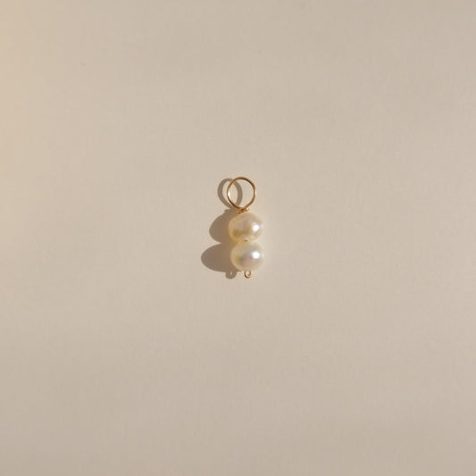 Double Baroque Pearl Pendants