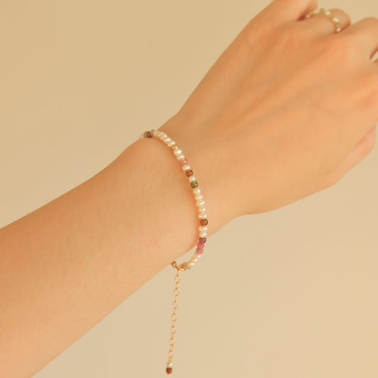 Tourmaline & Pearl Bracelets