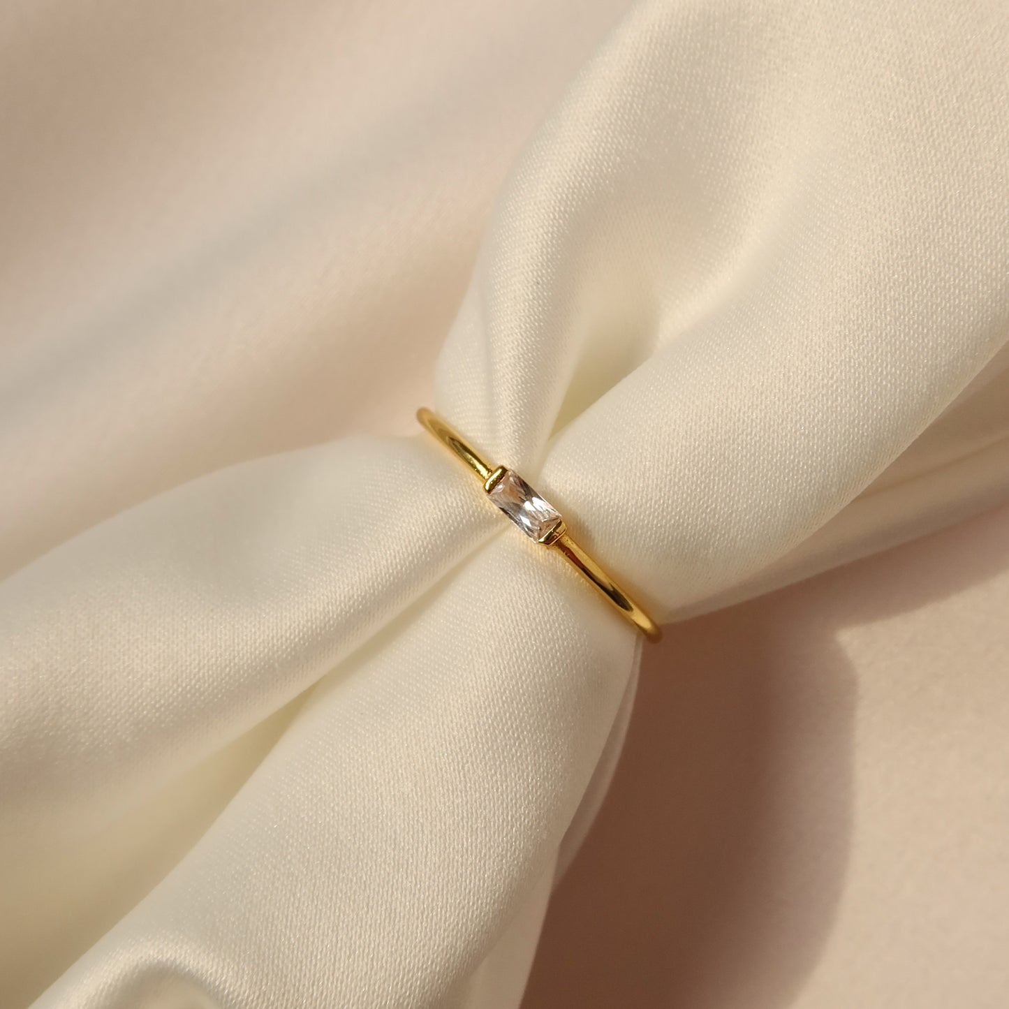 Maggie Baguette CZ Rings