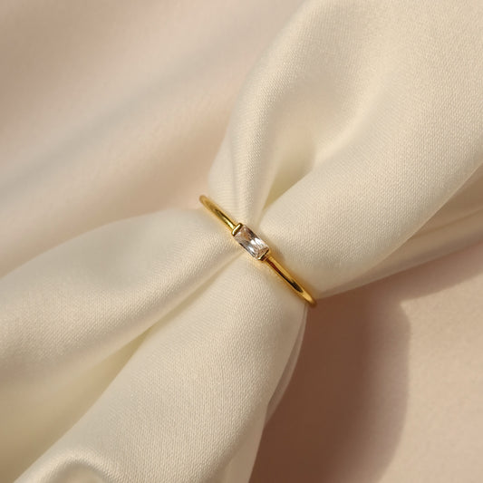 Maggie Baguette CZ Rings