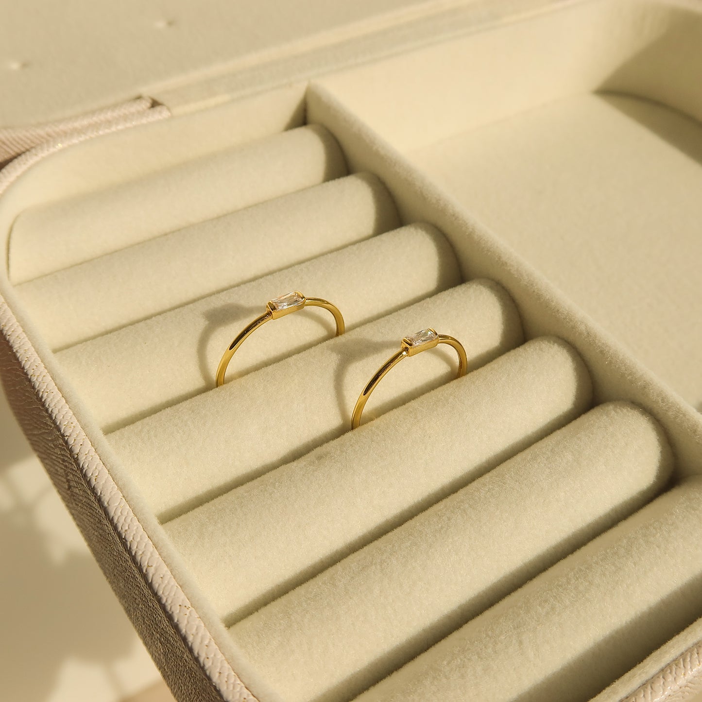 Maggie Baguette CZ Rings