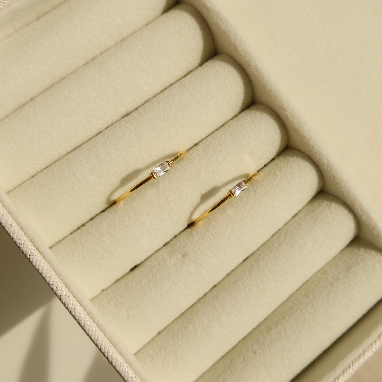Maggie Baguette CZ Rings