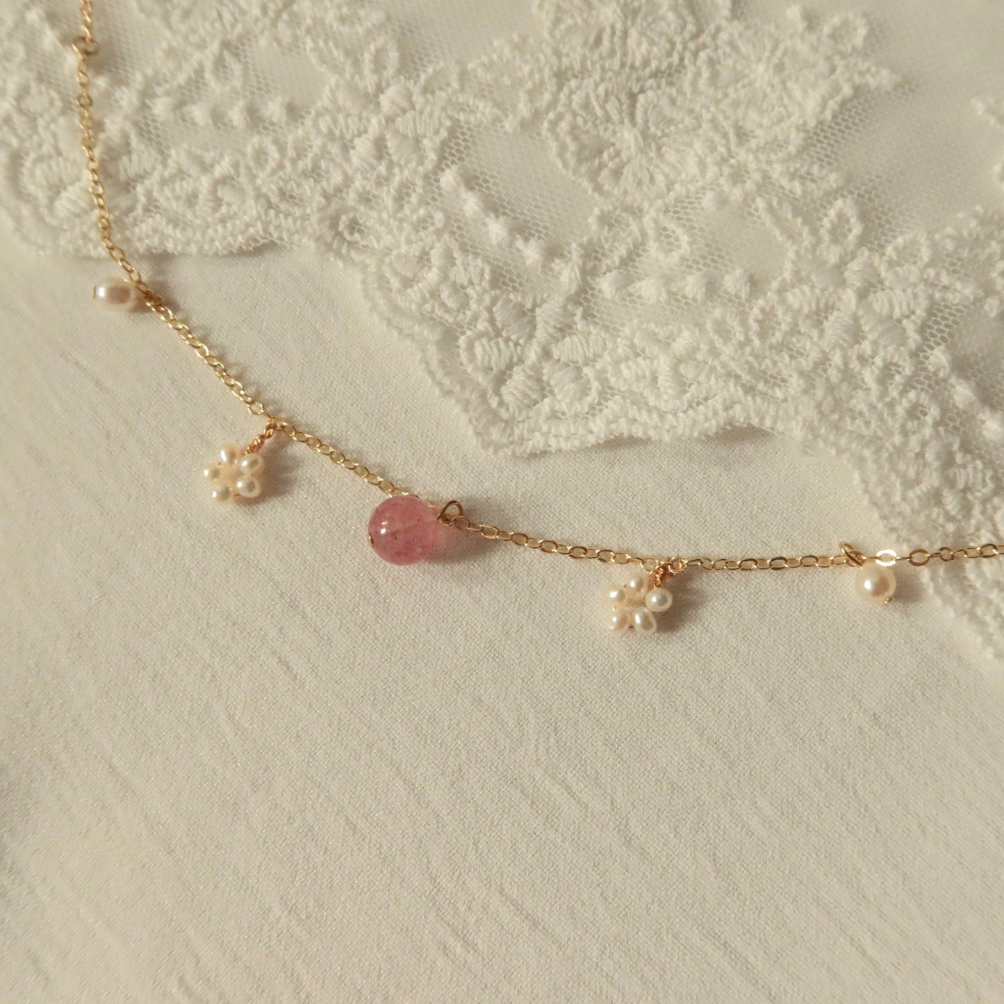 Strawberry crystal bracelet
