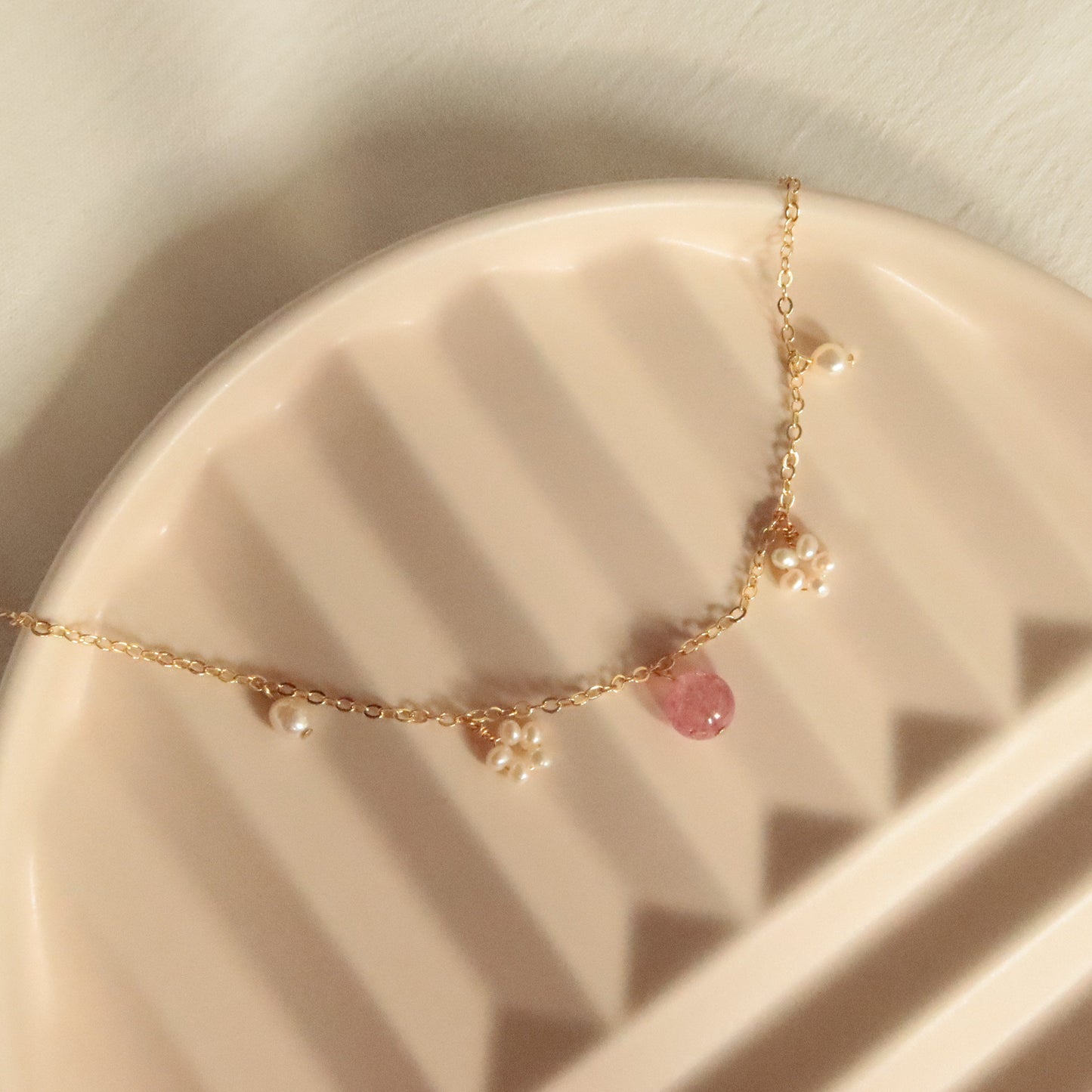 Strawberry crystal bracelet