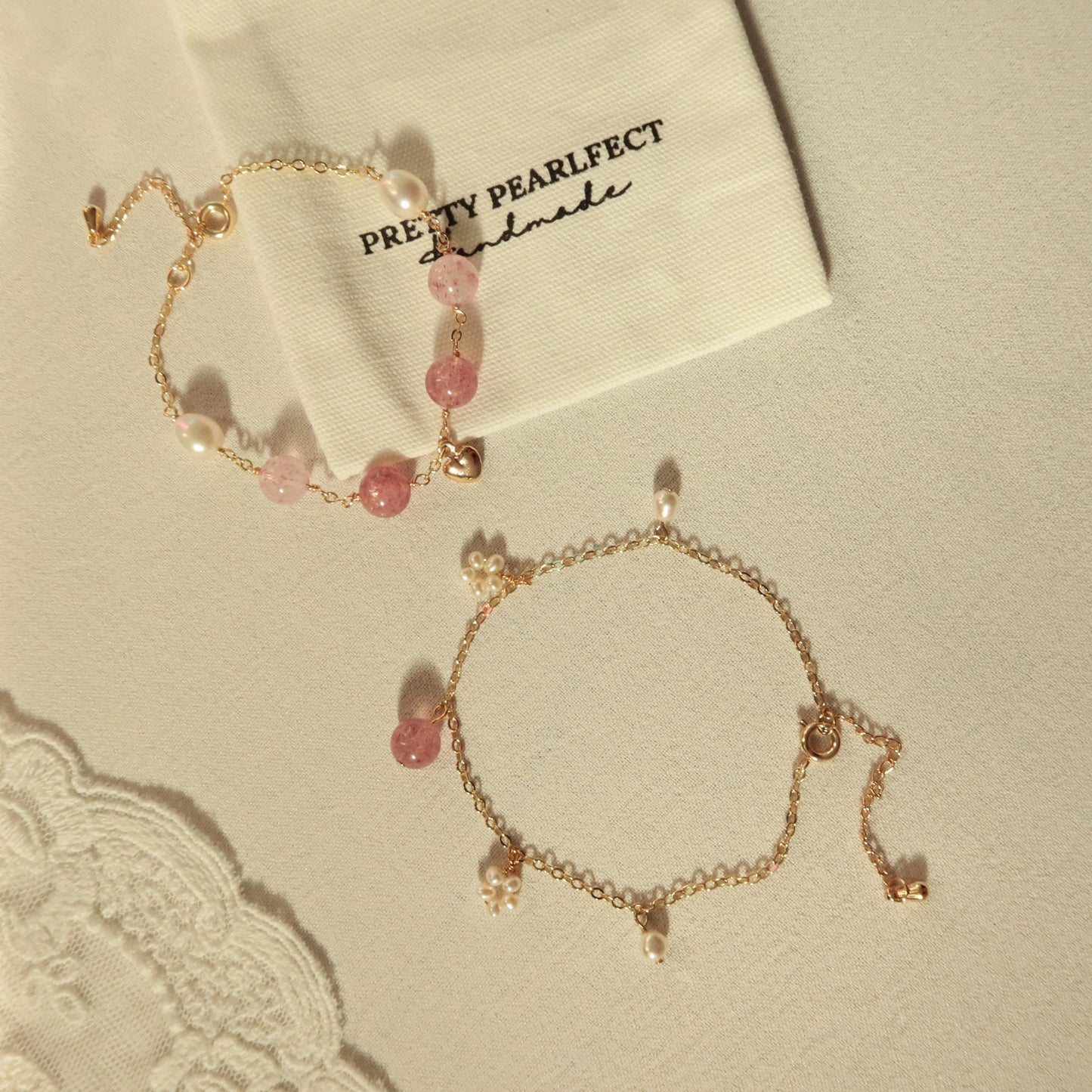 Strawberry crystal bracelet