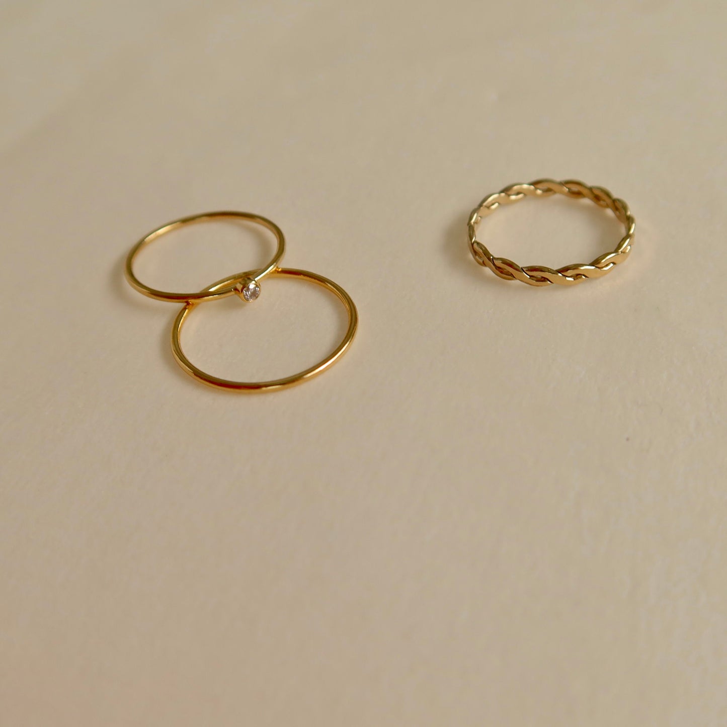 Solitaire Stacking Ring