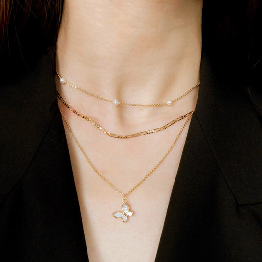 Pearl satellite necklace
