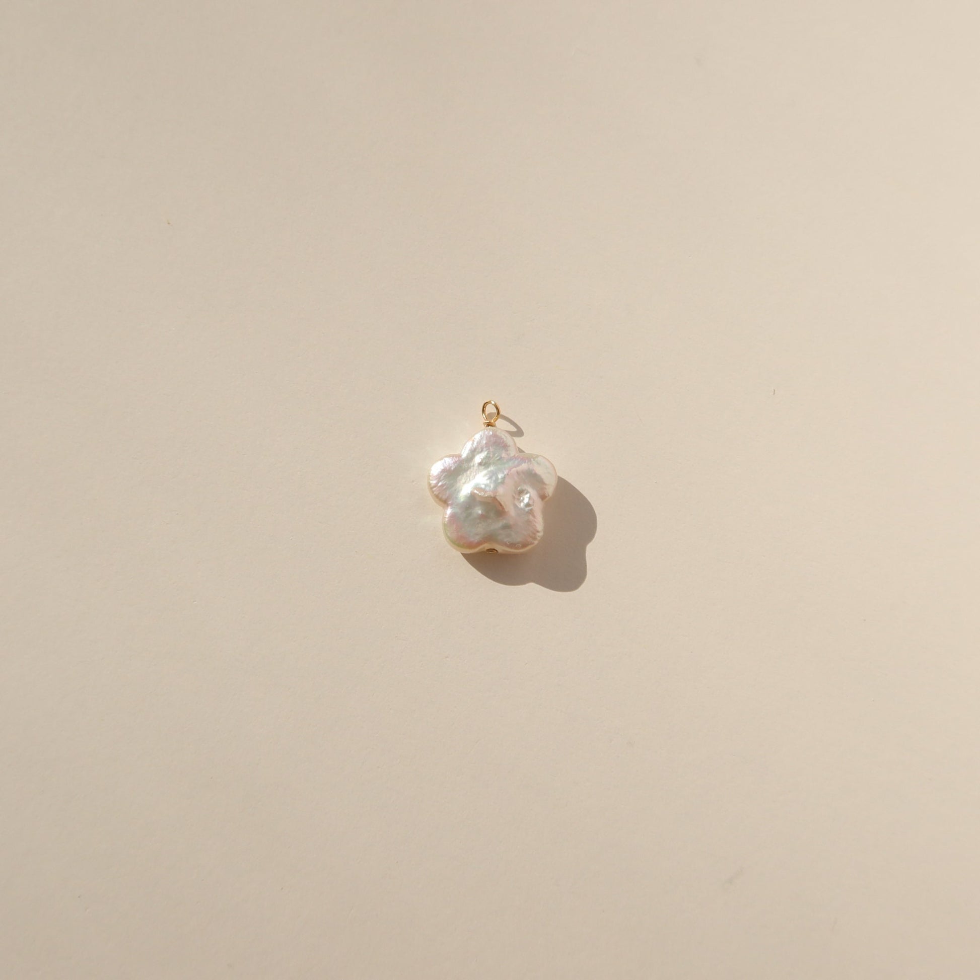 Plum Flower Pearl Earring Charms - Freshwater Pearl Charms - Build Your Own Earrings - Add a Charm To Your Earring- Earring Charm For Hoops