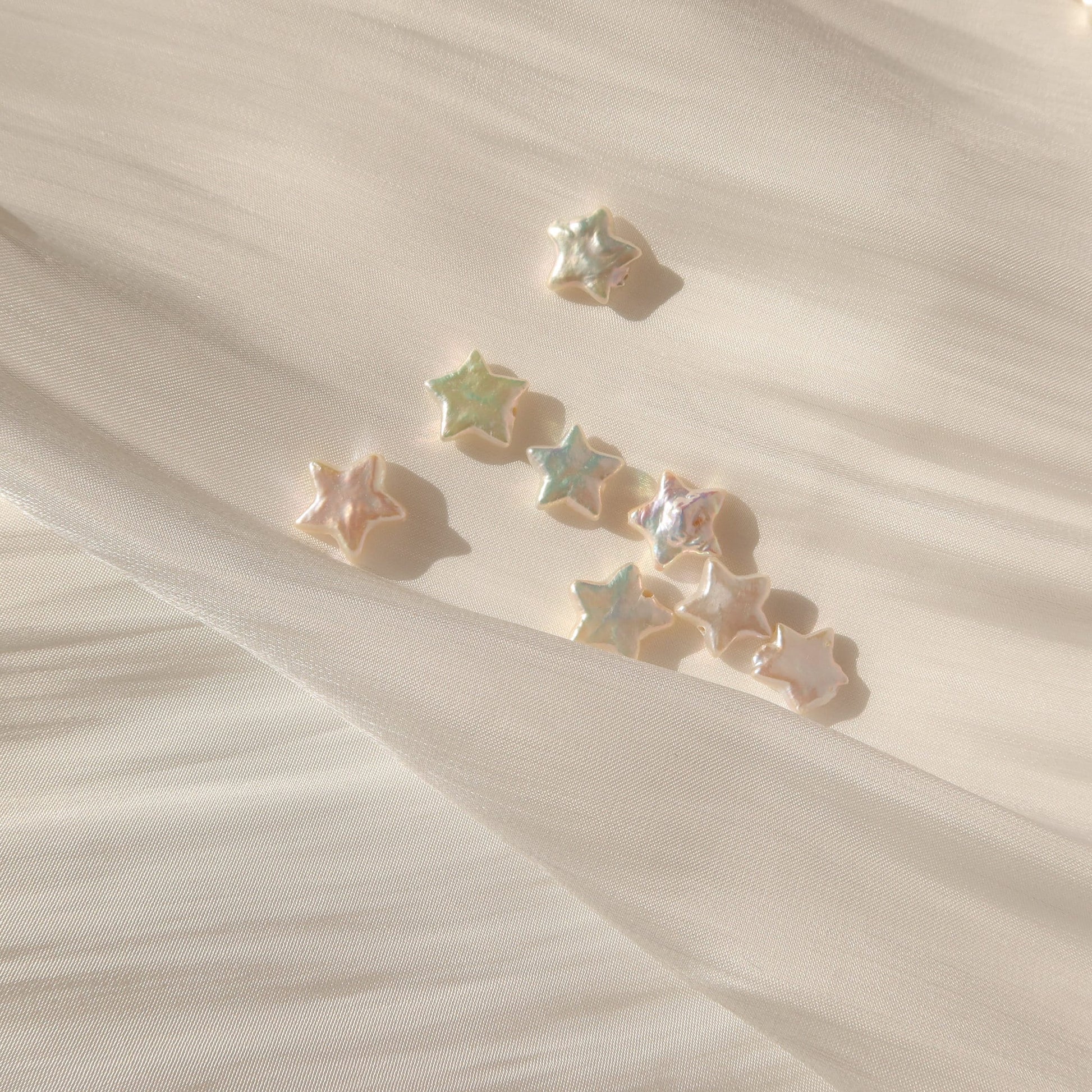 Star Pearl Earring Charms - Freshwater Pearl Charms - Build Your Own Earrings - Add a Charm To Your Earring- Earring Charm For Hoops