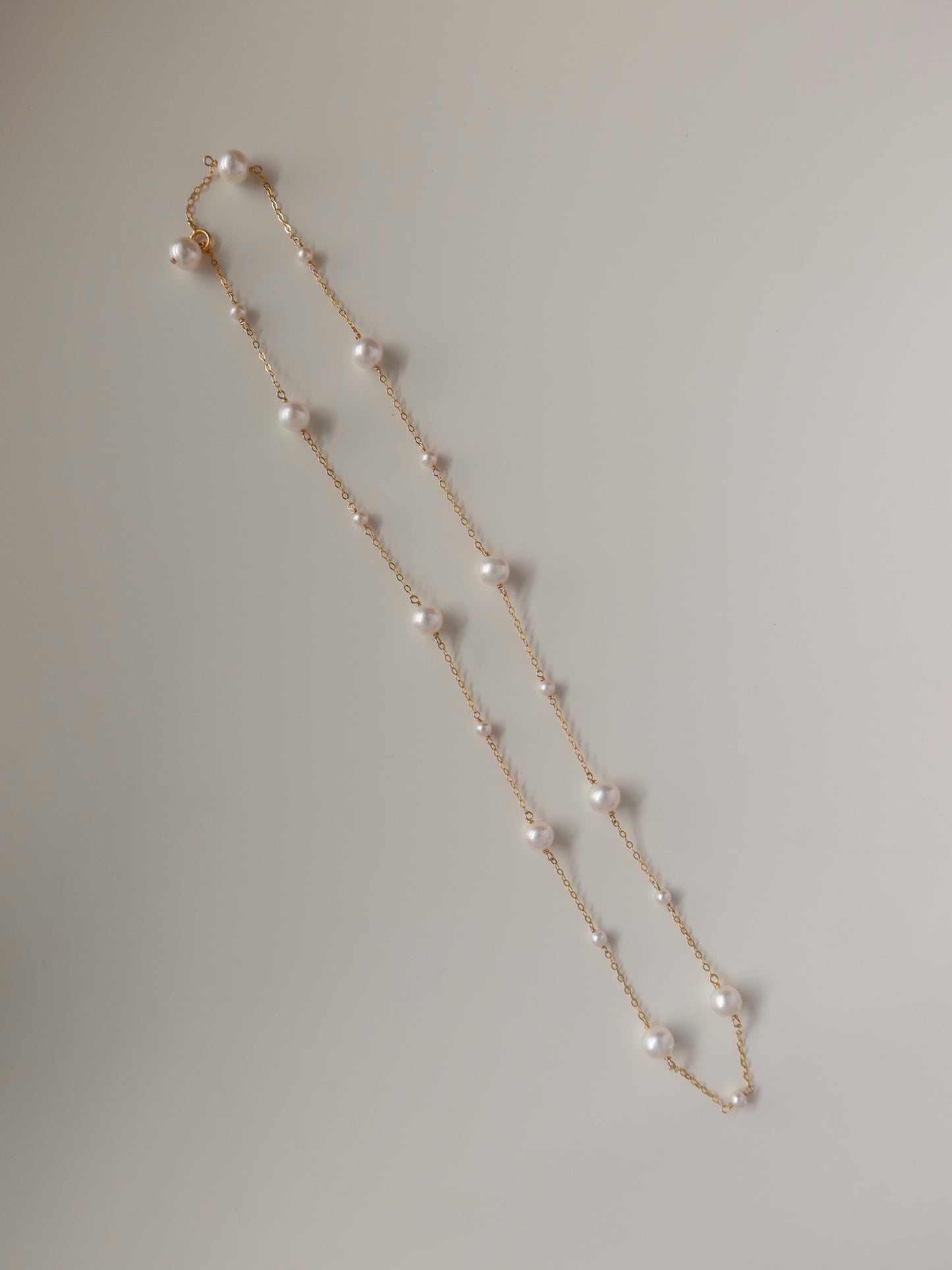 Custom Floating Pearl Necklace