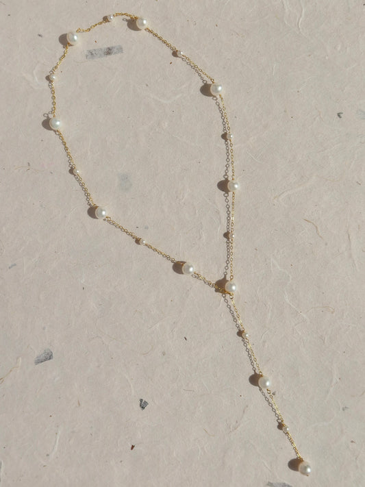 Custom Floating Pearl Necklace