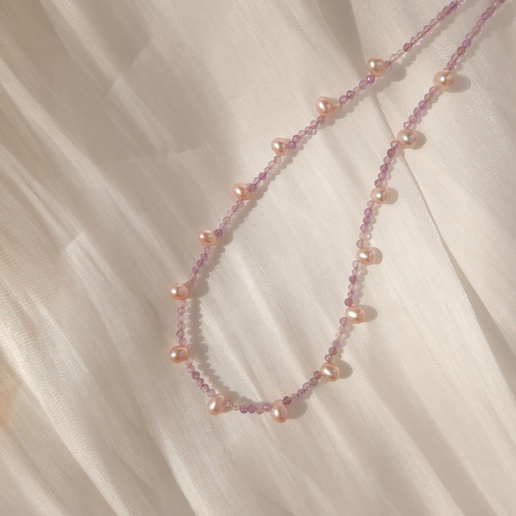 Amethyst & Pearl Necklaces