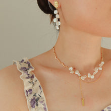 Load image into Gallery viewer, Dahlia Keshi Pearl Dangle Earrings
