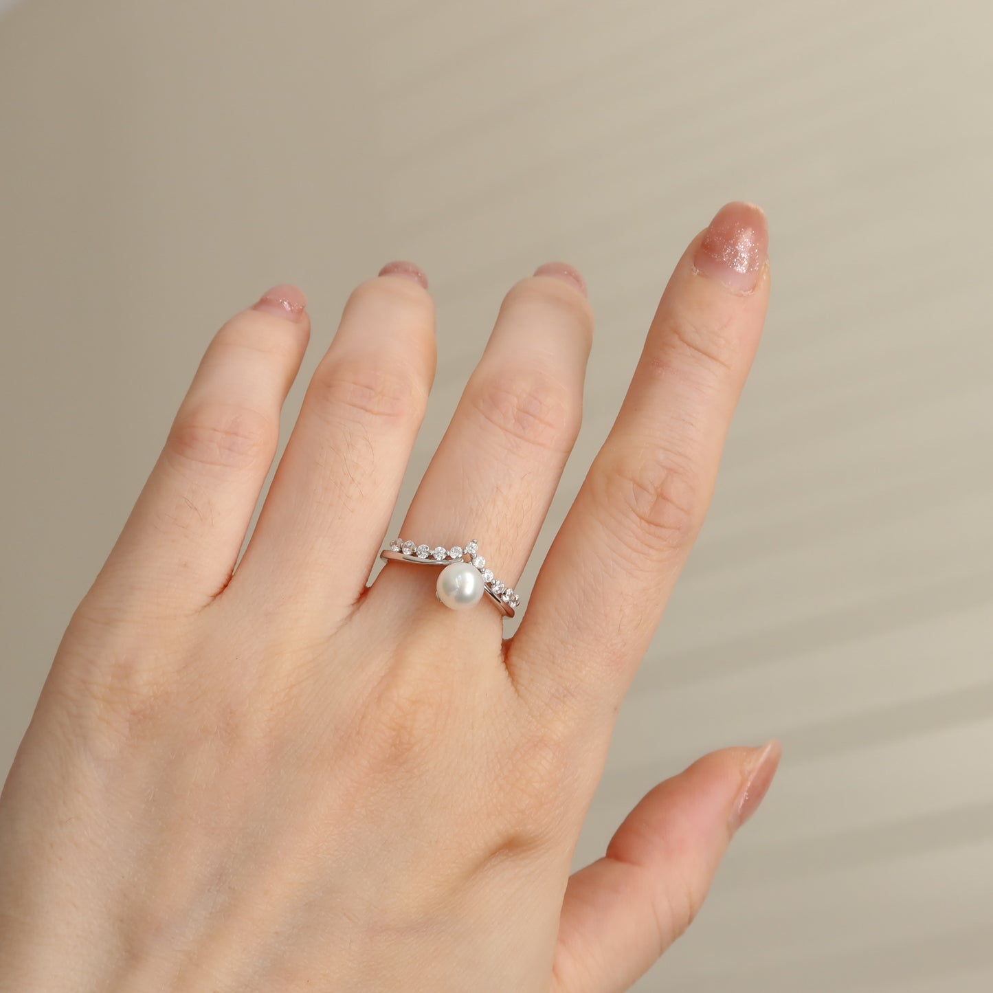 Tiara Chevron Ring