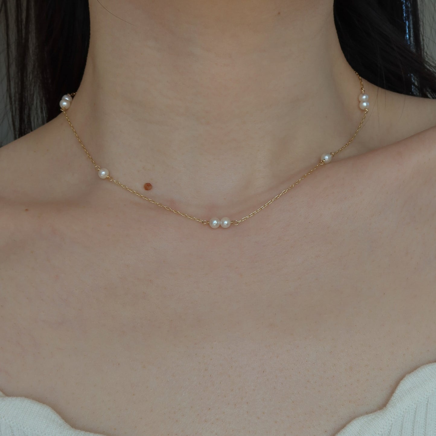 Étoilée Pearl Satellite Necklace