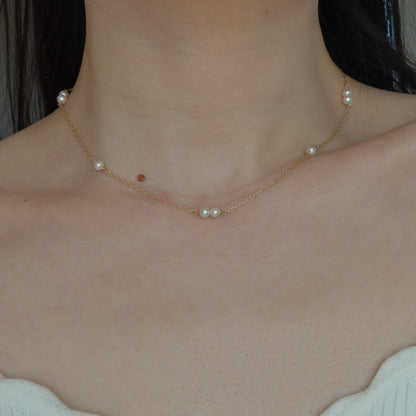 Étoilée Pearl Satellite Necklace