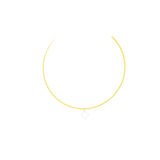 Custom Clover Pearl Necklace