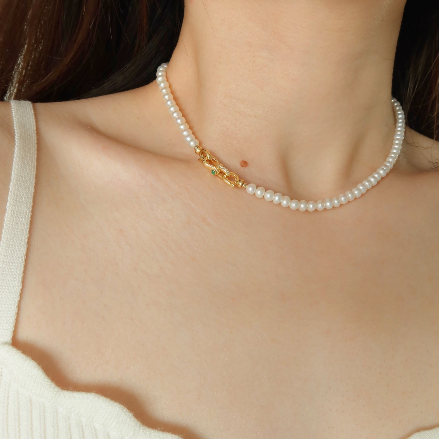 Horseshoe Pearl Necklaces