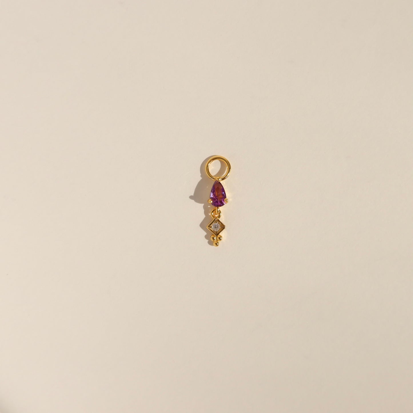 Amethyst Earring Charms (Single)