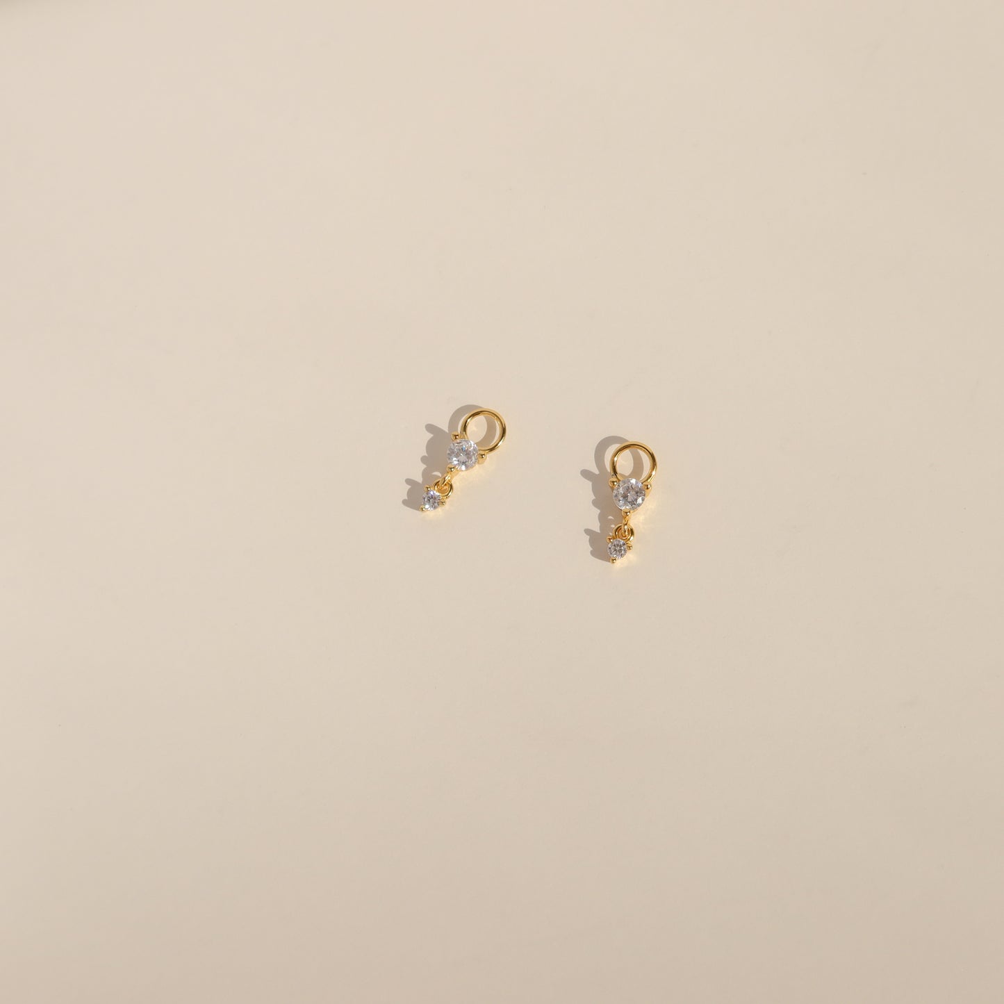 Crystal Droplet Earring Charms (Single)