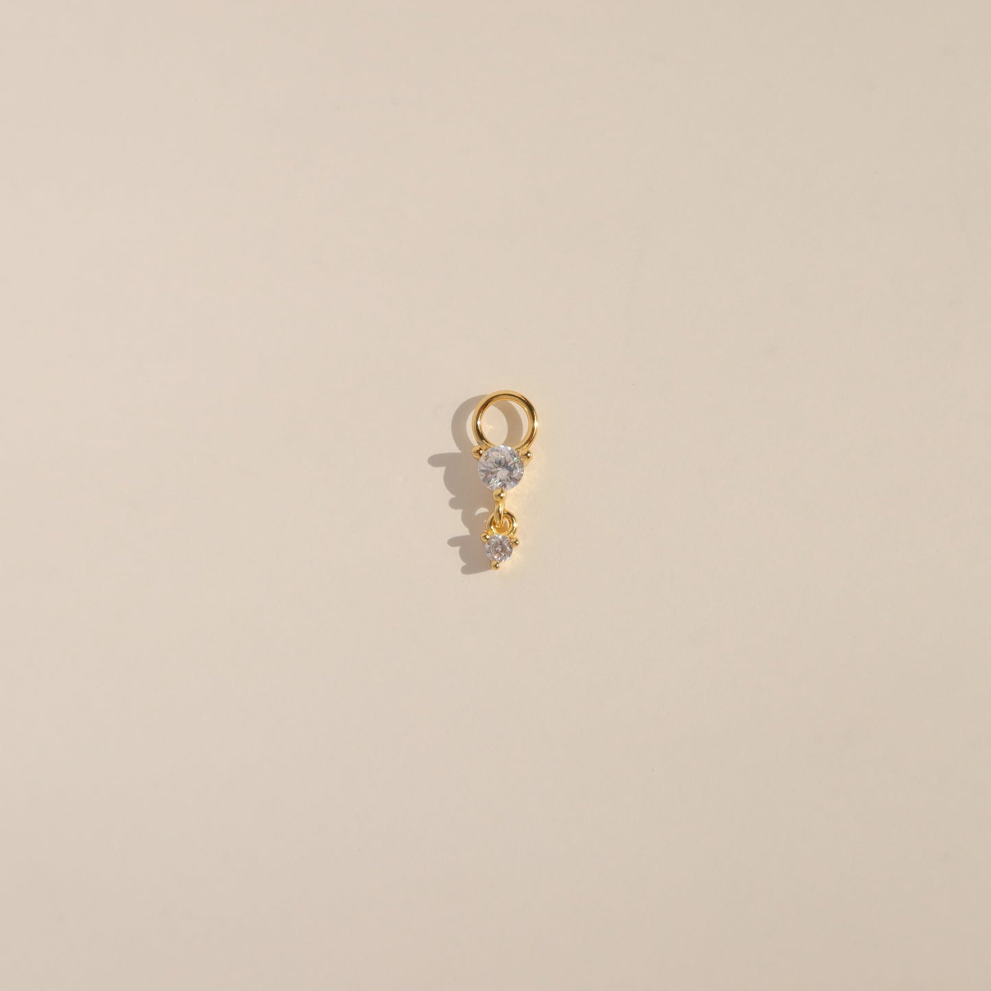 Crystal Droplet Earring Charms (Single)