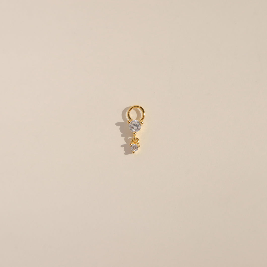 Crystal Droplet Earring Charms (Single)