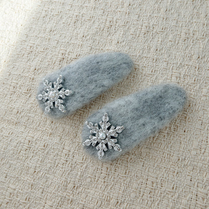 Snowflake Hair Clips