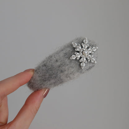 Snowflake Hair Clips