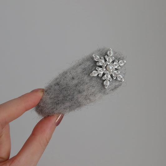 Snowflake Hair Clips