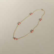 Load image into Gallery viewer, Red Agate &amp; Pearl Necklace
