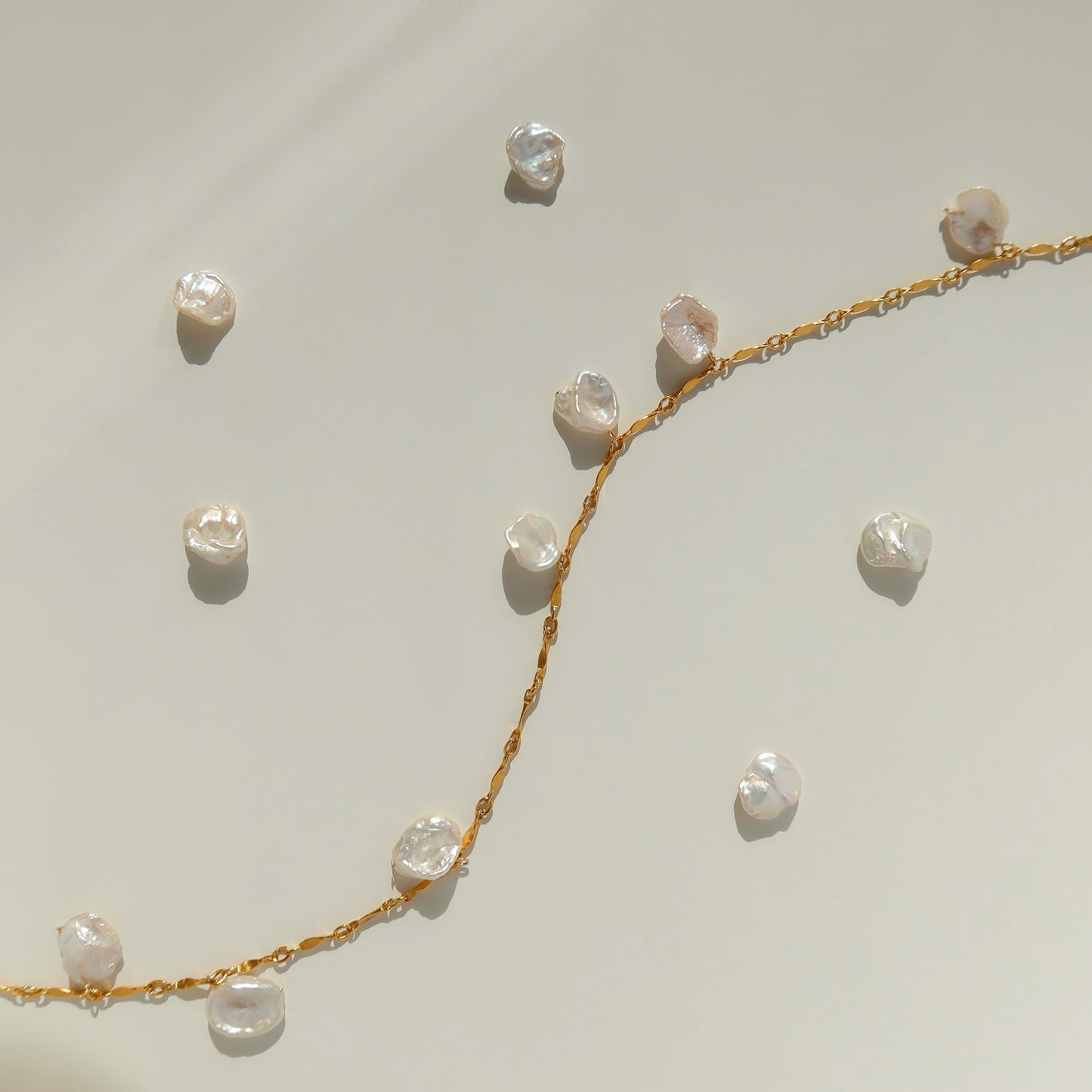Mira Petal Pearl Necklaces