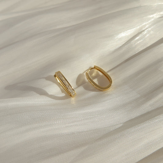Baguette CZ Hoops