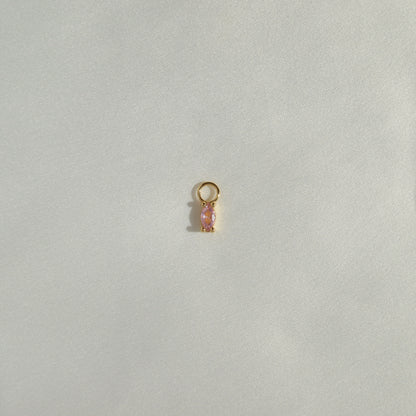 Pink Gem Earring Charms (Single)